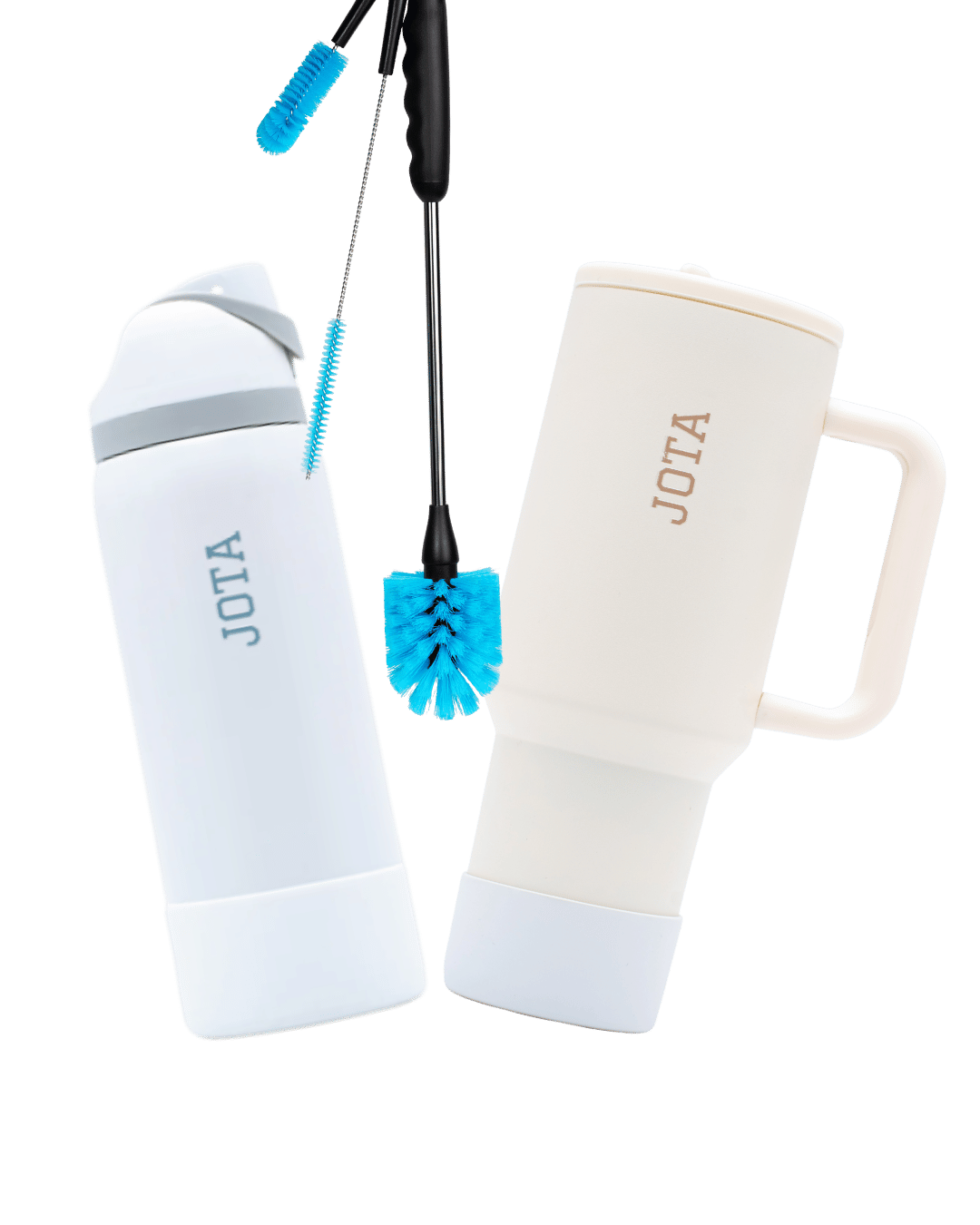 Botella bella + Mug JOTA + Limpiador de botellas
