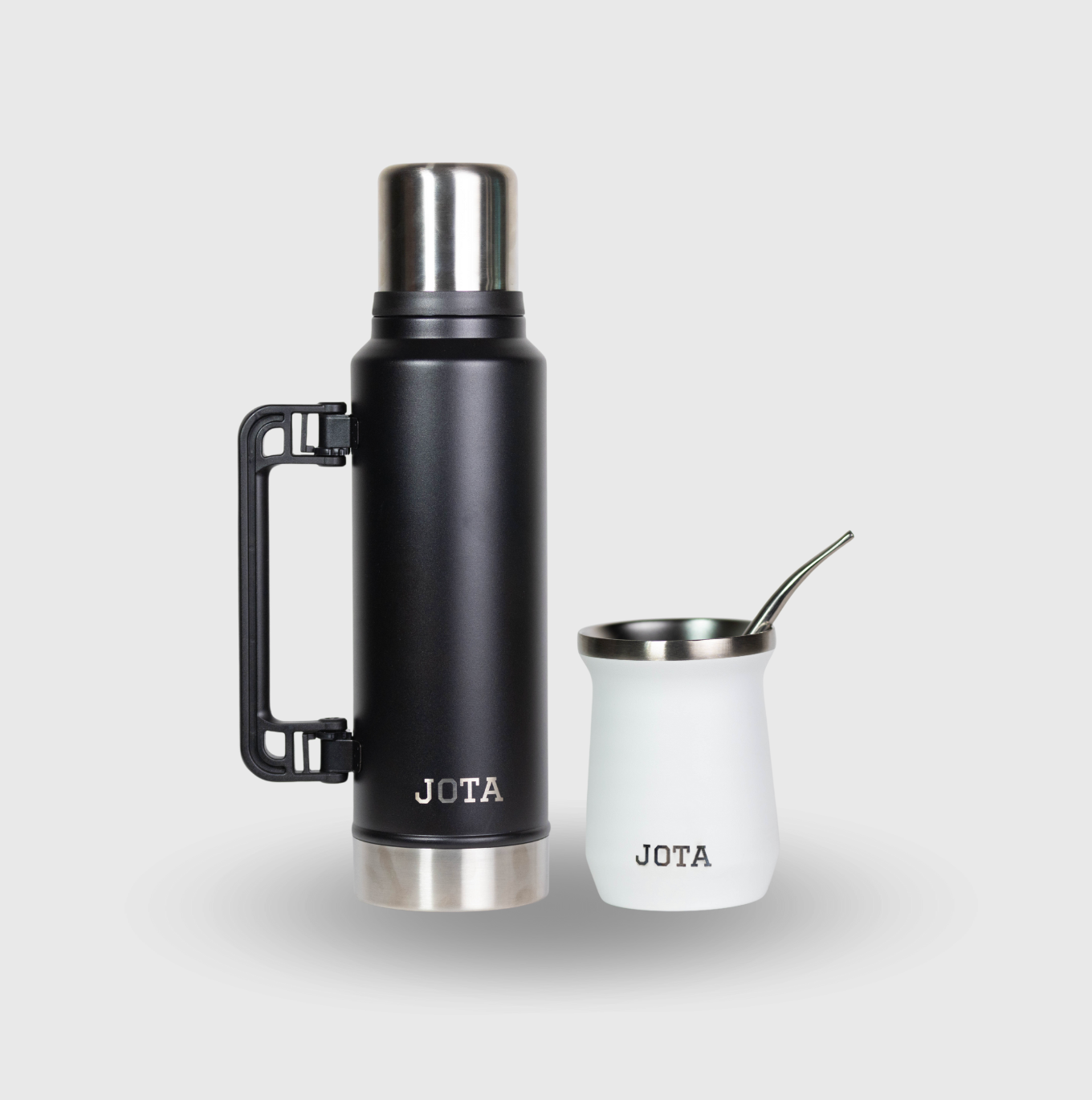 Kit de Mate JOTA | termo JOTA 1.4L +  Vaso mate 236ml | Incuye bombilla de regalo
