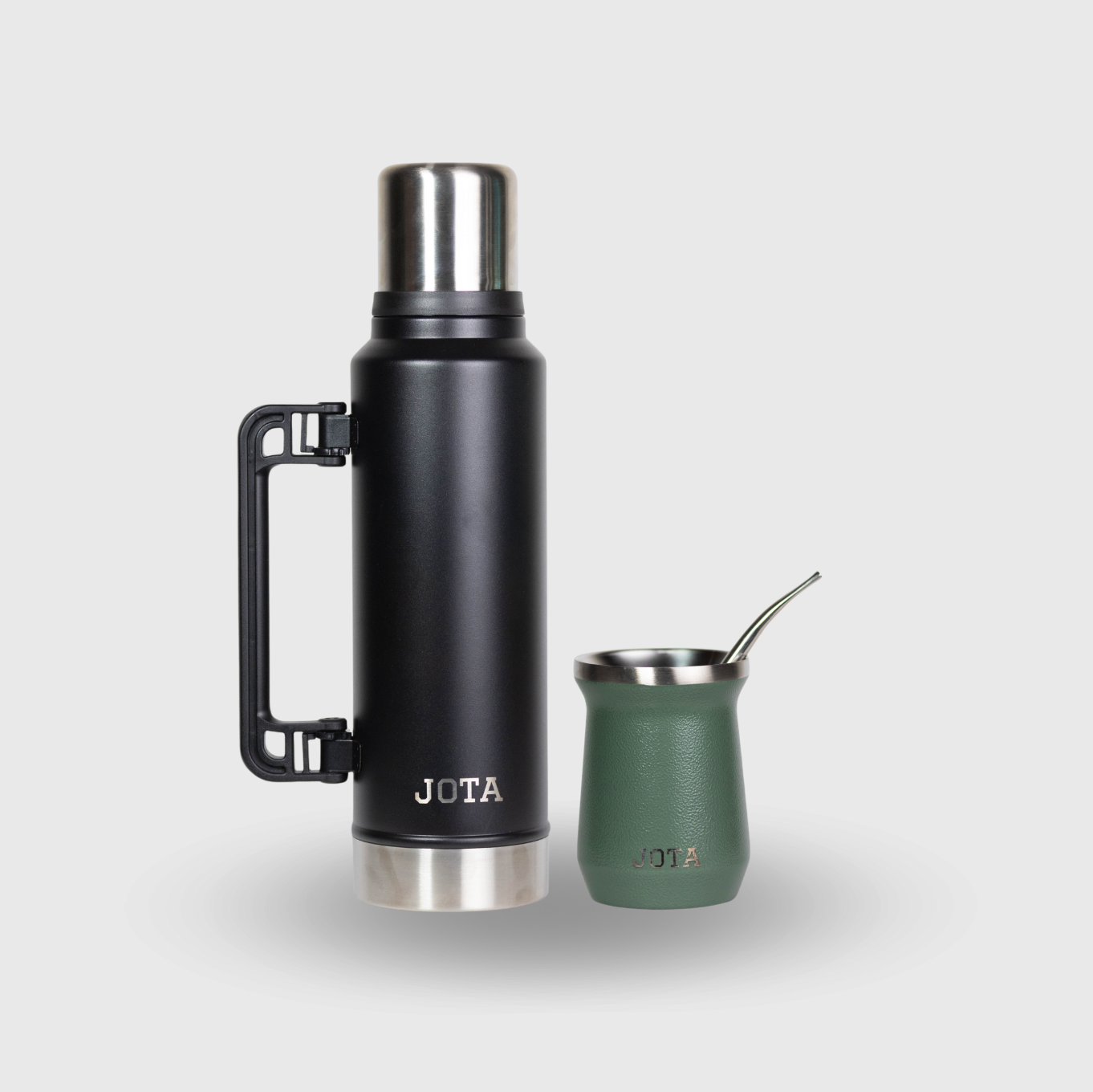 Kit de Mate JOTA | termo JOTA 1.4L +  Vaso mate 236ml | Incuye bombilla de regalo
