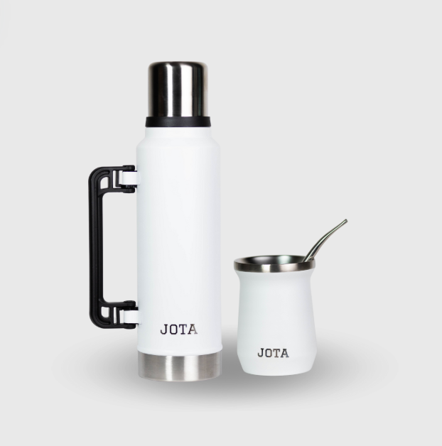 Kit de Mate JOTA | termo JOTA 1.4L +  Vaso mate 236ml | Incuye bombilla de regalo