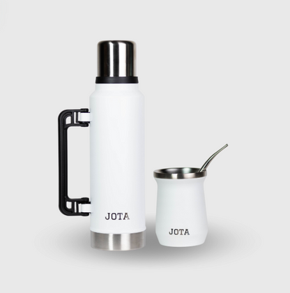 Kit de Mate JOTA | termo JOTA 1.4L +  Vaso mate 236ml | Incuye bombilla de regalo
