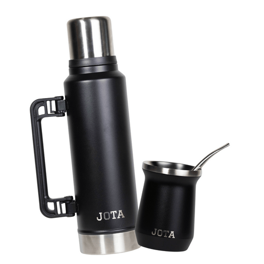 Kit de Mate JOTA | termo JOTA 1.4L +  Vaso mate 236ml | Incuye bombilla de regalo