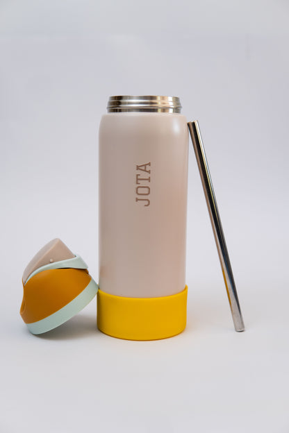 Botella JOTA Bella + Base de Silicona + Bombilla metalica de REGALO 🎁